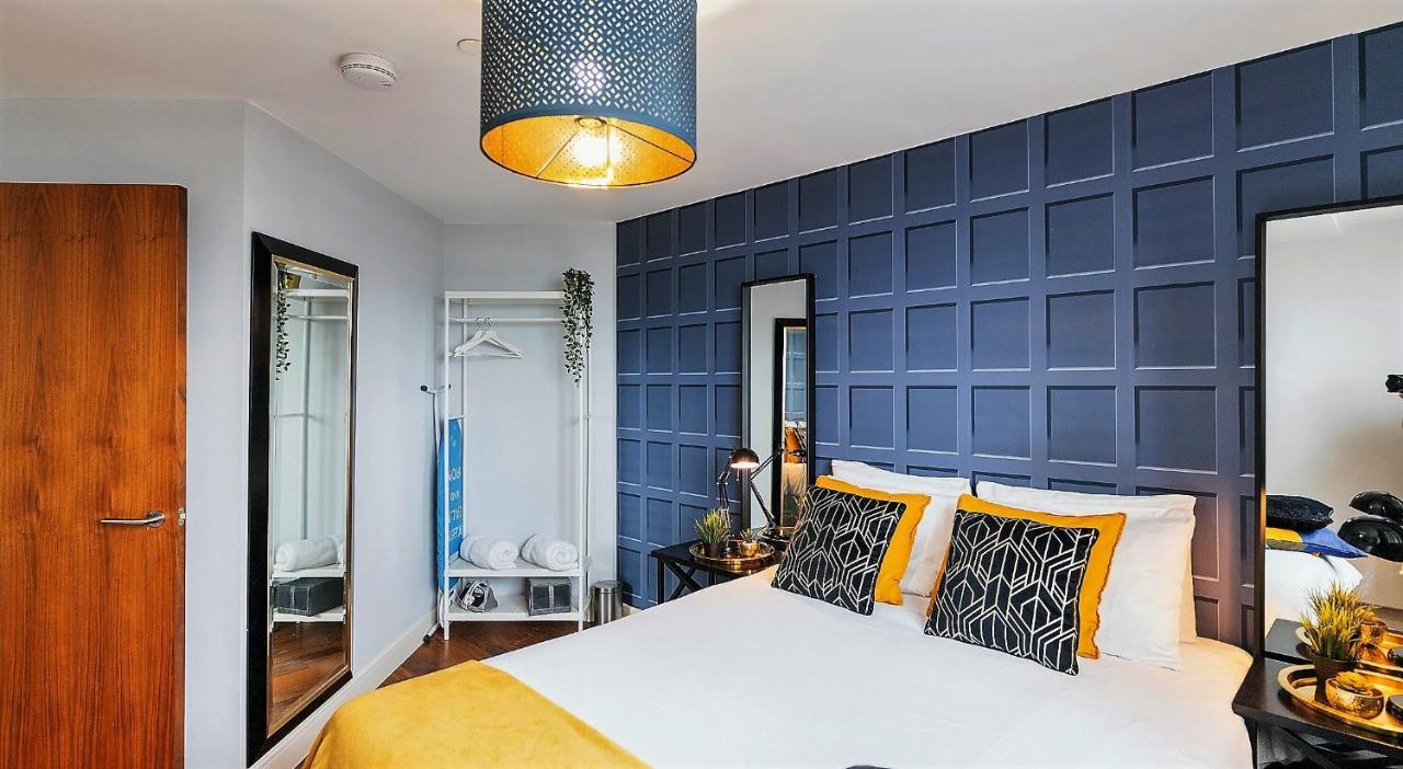 Luxury 9Ine Broad Street Apartments, Beautiful City View, Public Parking, Birmingam Exterior foto