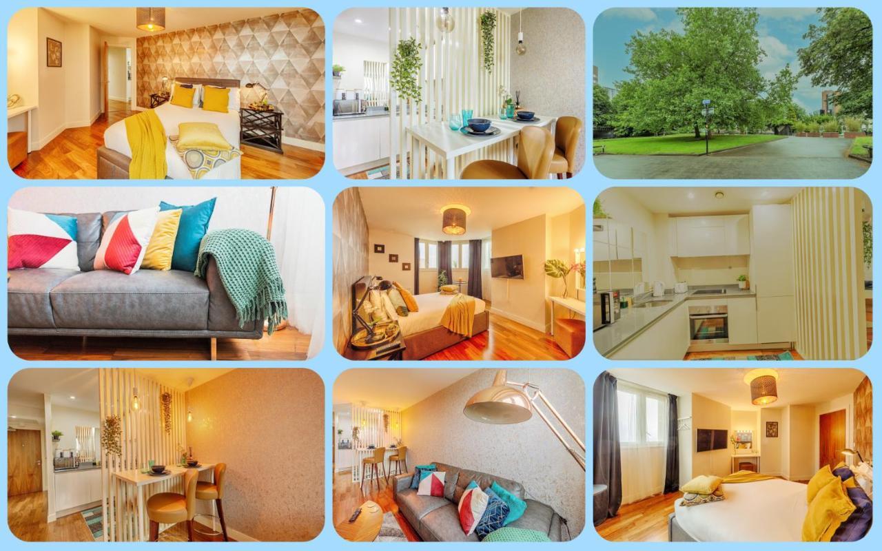Luxury 9Ine Broad Street Apartments, Beautiful City View, Public Parking, Birmingam Exterior foto